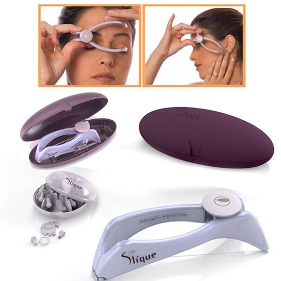 Mlpeerw Hair Facial Body Removal Threading Threader Epilator Systerm Slique Tool, Size: 59, Purple