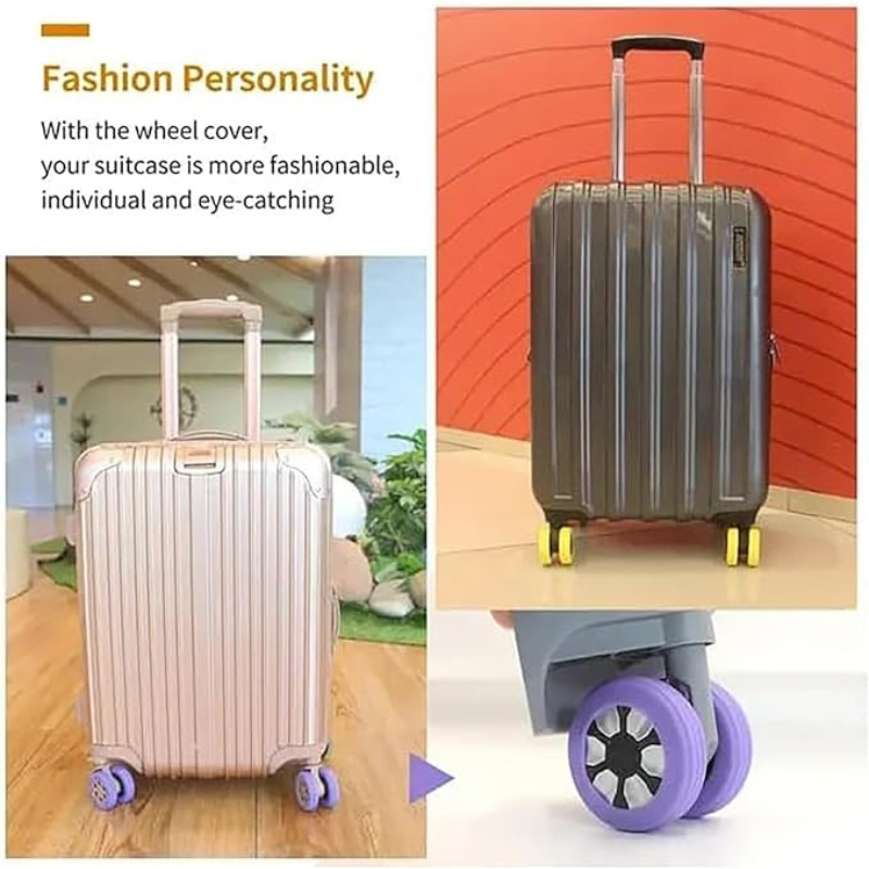 Travel Luggage Wheel Protector Cover Suitcases Wheel Cover Silicon Jayesh Variety
