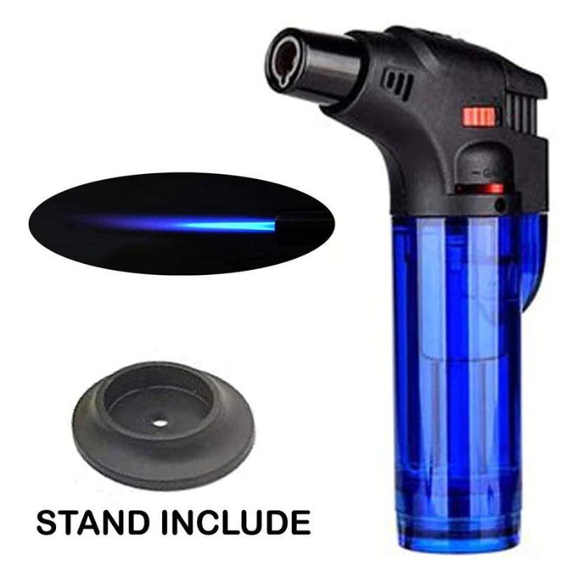 Double Jet Flame Refillable Butane Lighter with Punch and Cigar Stand Double Jet Flame Refillable Butane Lighter with Punch and Cigar Stand