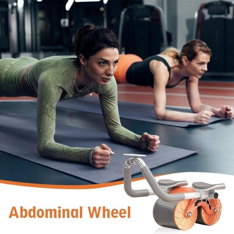Ab Roller Wheel Abs Workout Exercise Equipment Automatic Rebound