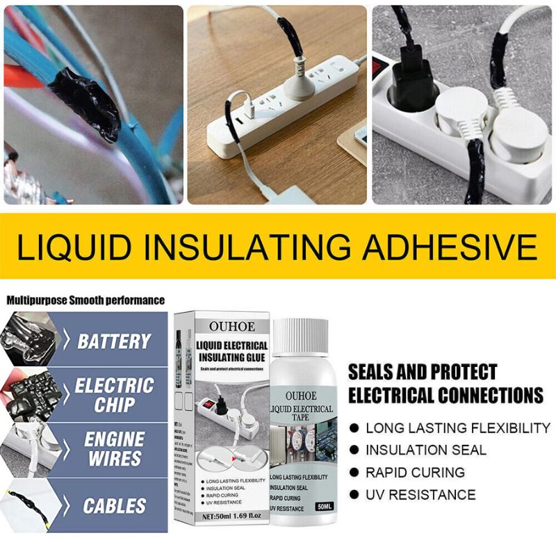 Liquid Insulation Electrical Insulating Glue,Liquid (Black) Jayesh