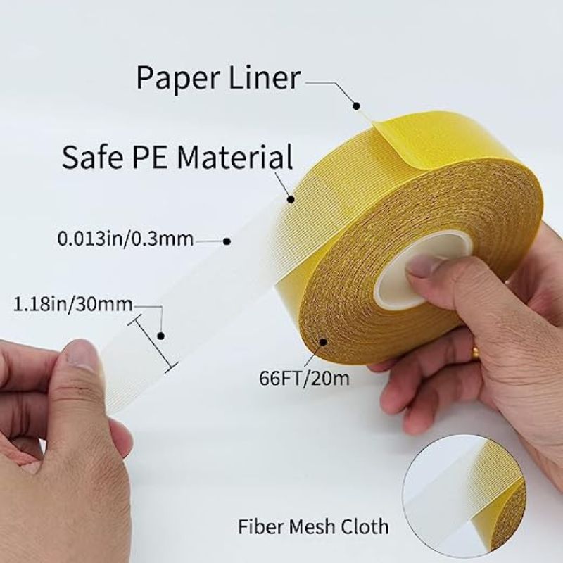 Fabric Tape Double-Sided Multifunctional Tape Heavy Duty, Clear 2