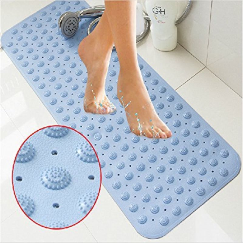 Anti Slip Bathroom Shower Mat for Shower Area Transparent 65x34