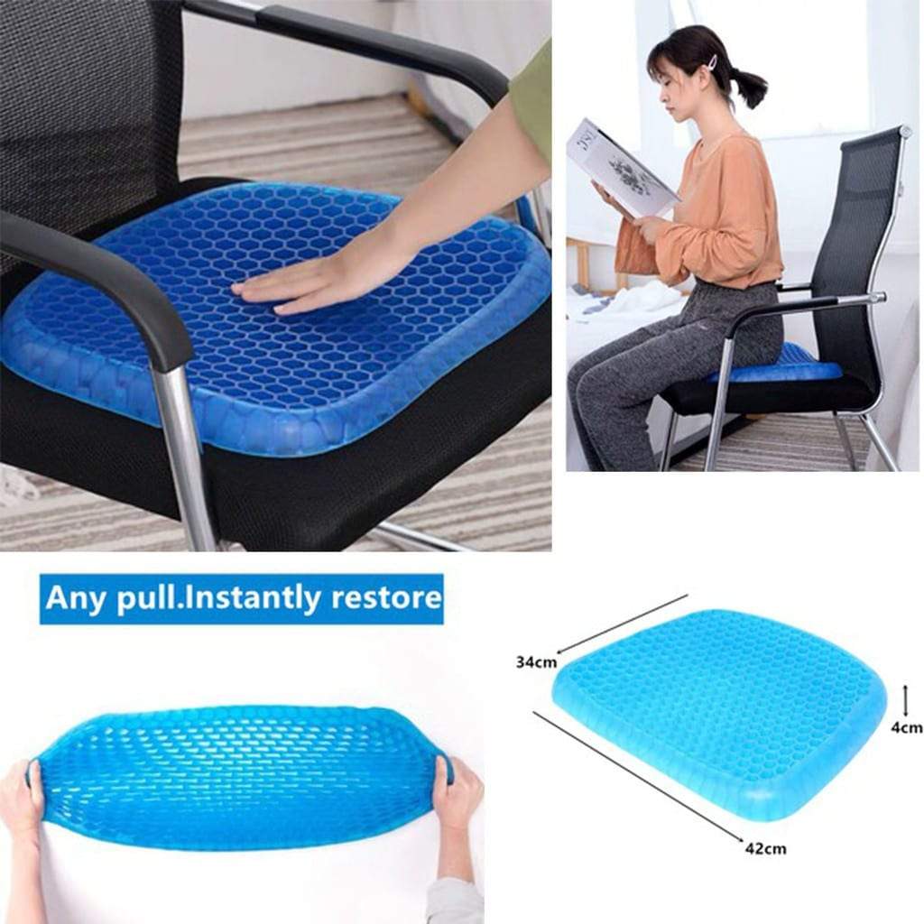 Egg Seater Gel Cushion, Seat Flex Pillow, Gel Silicon Seat Cushion Pad for  Car, Office