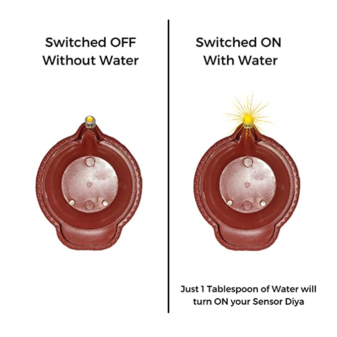 Water Sensor Led Diyas - 6Pcs