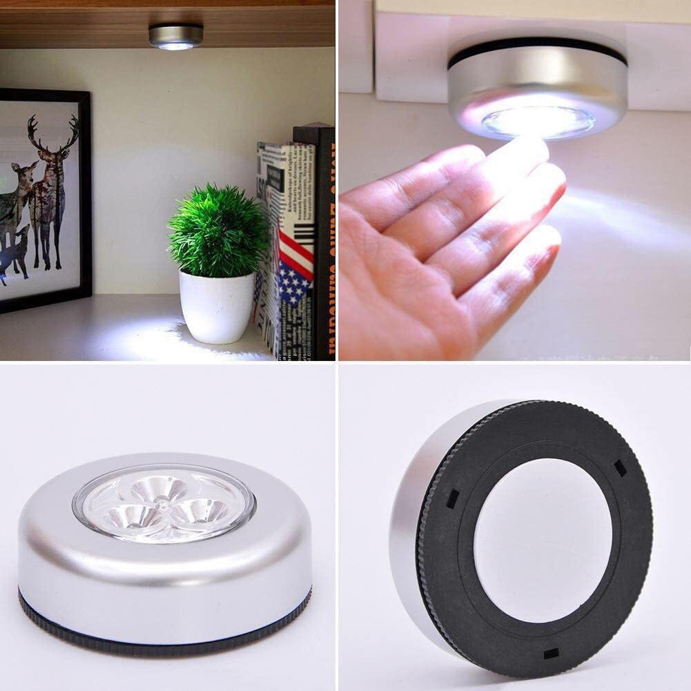 3 LED Touch Self Stick and Click Push On/Off Light