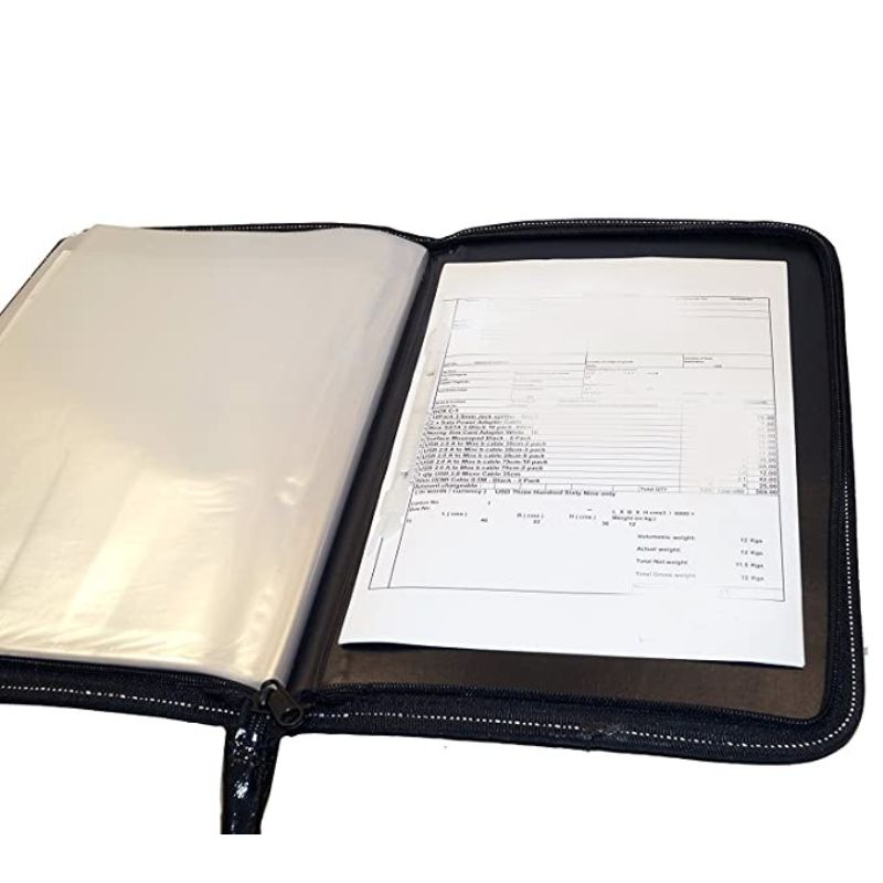 Leather Professional Files and Folders, Certificate, Documents Holder ...