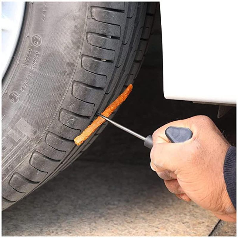 in Universal Tubeless Tire Puncture Repair Kit T Handle