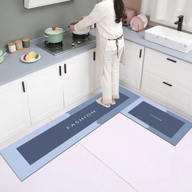 MELAJIA Kitchen Mats Cushioned Anti Fatigue 2 Piece Set Comfort Floor –  Discounted-Rugs